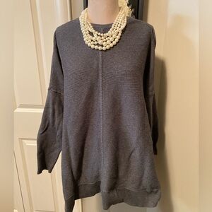 2 for $20 Oversize gray sweater, size large